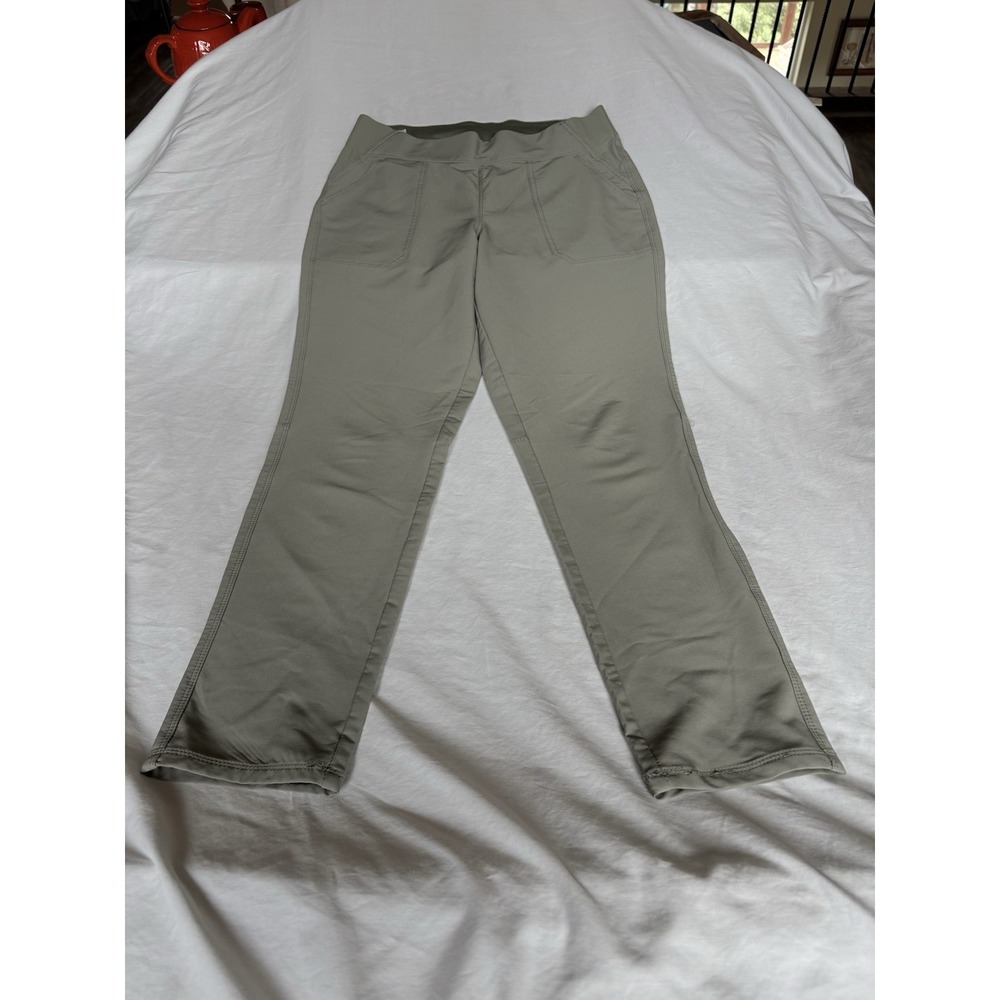 Weatherproof Vintage Pants Womens Large Green Slim Fit  Khaki Sz M